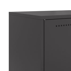 Μπουφές Μαύρος 68,5 x 38,5 x 107 εκ. Ατσάλινος