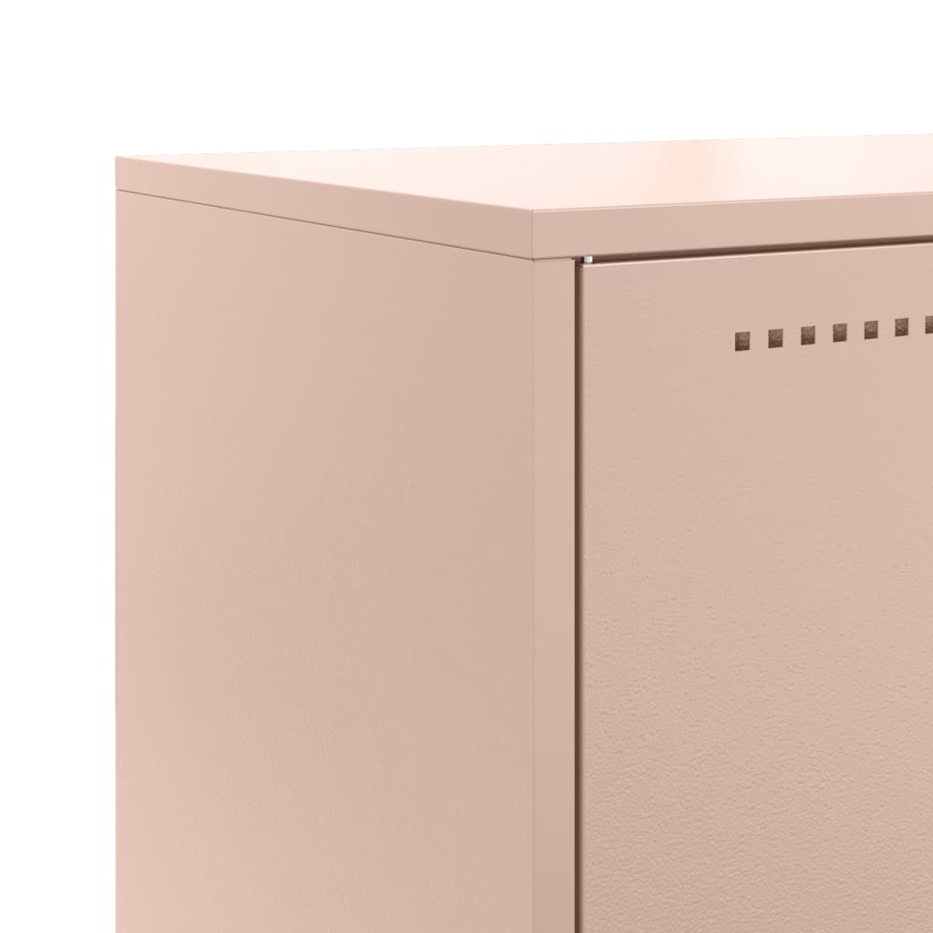 Ντουλάπι Ροζ 68,5x38,5x107 εκ. από Ατσάλι