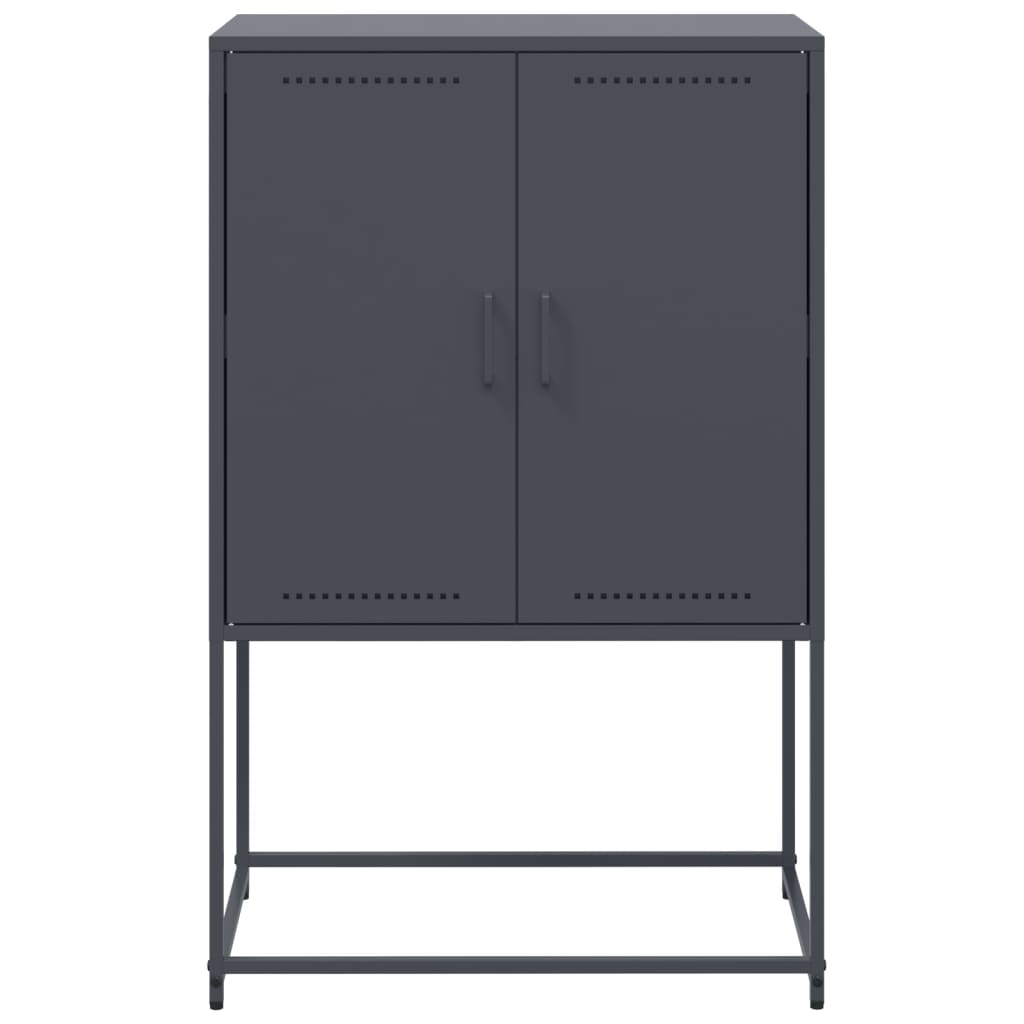 Ντουλάπι Ανθρακί 68,5x38,5x107 εκ. από Ατσάλι