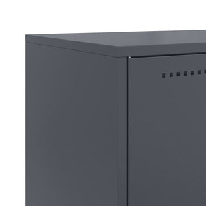 Ντουλάπι Ανθρακί 68,5x38,5x107 εκ. από Ατσάλι
