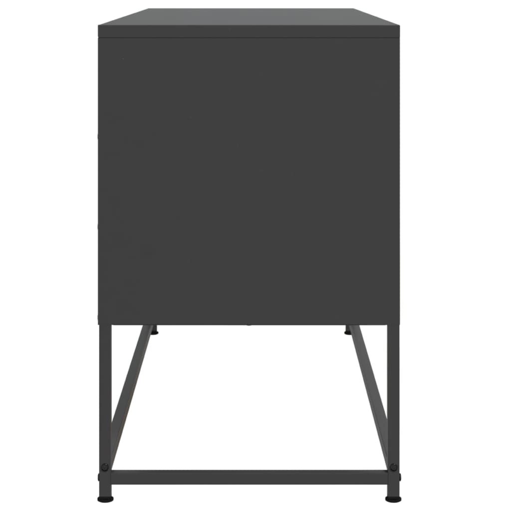 Έπιπλο Τηλεόρασης Μαύρο 100,5x39x60,5 εκ. Ατσάλινο