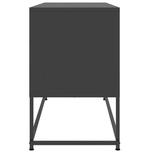 Έπιπλο Τηλεόρασης Μαύρο 100,5x39x60,5 εκ. Ατσάλινο
