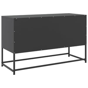 Έπιπλο Τηλεόρασης Μαύρο 100,5x39x60,5 εκ. Ατσάλινο