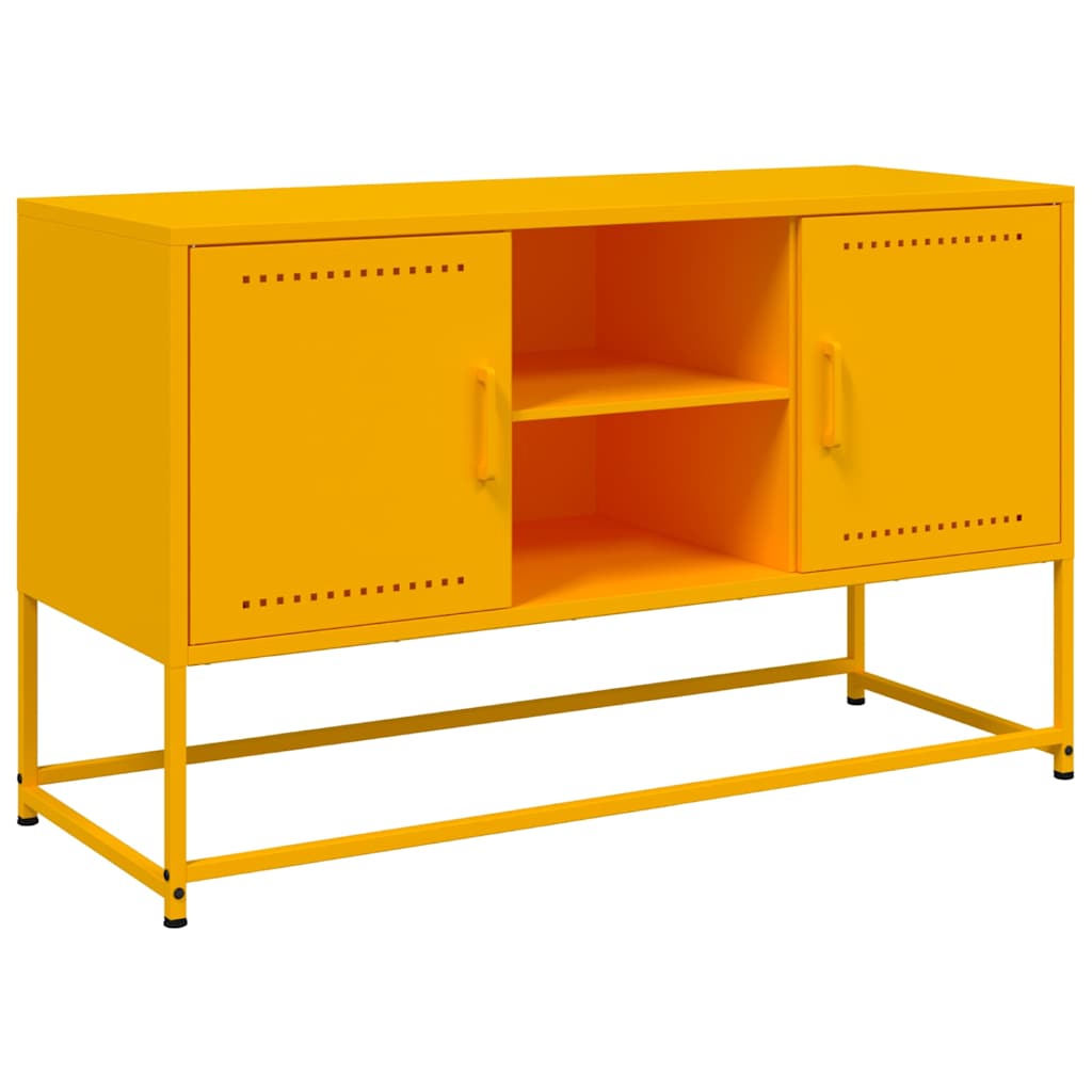 Έπιπλο Τηλεόρασης Μουσταρδί Κίτρινο 100,5x39x60,5εκ. από Ατσάλι