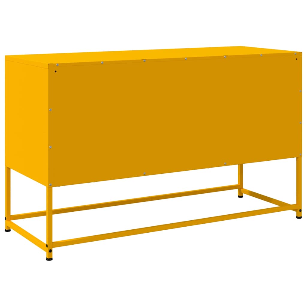 Έπιπλο Τηλεόρασης Μουσταρδί Κίτρινο 100,5x39x60,5εκ. από Ατσάλι