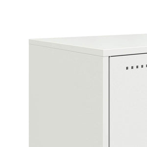 Έπιπλο Τηλεόρασης Λευκό 100,5x39x60,5 εκ. από Ατσάλι - Pakobazaar