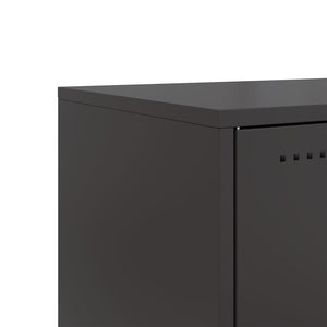 Έπιπλο Τηλεόρασης Μαύρο 68,5x39x60,5 εκ. Ατσάλινο