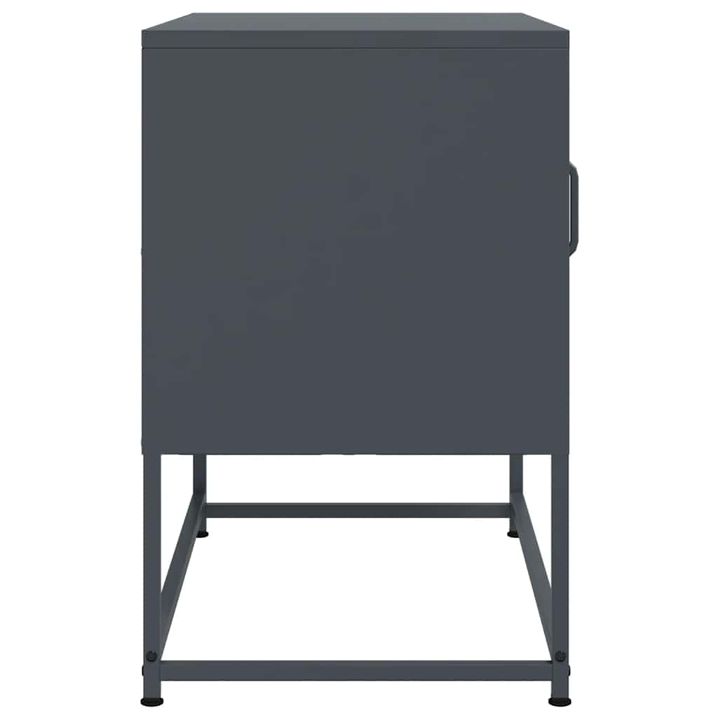 Έπιπλο Τηλεόρασης Ανθρακί 68x39x60,5 εκ. από Χάλυβα