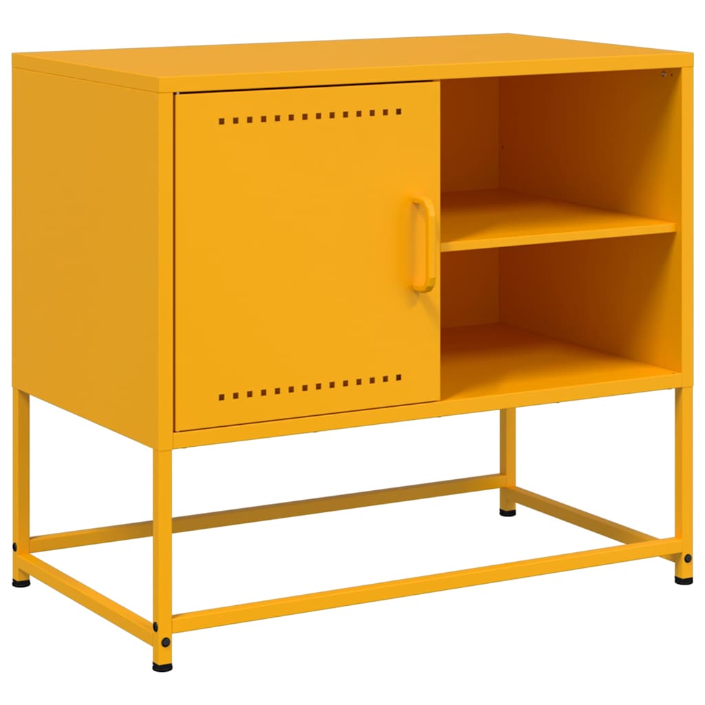 Έπιπλο Τηλεόρασης Μουσταρδί Κίτρινο 68x39x60,5 εκ. από Ατσάλι