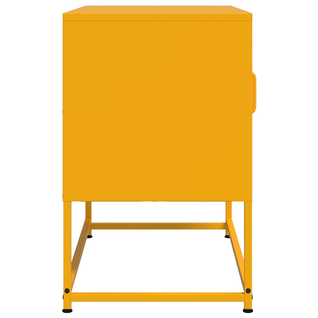 Έπιπλο Τηλεόρασης Μουσταρδί Κίτρινο 68x39x60,5 εκ. από Ατσάλι