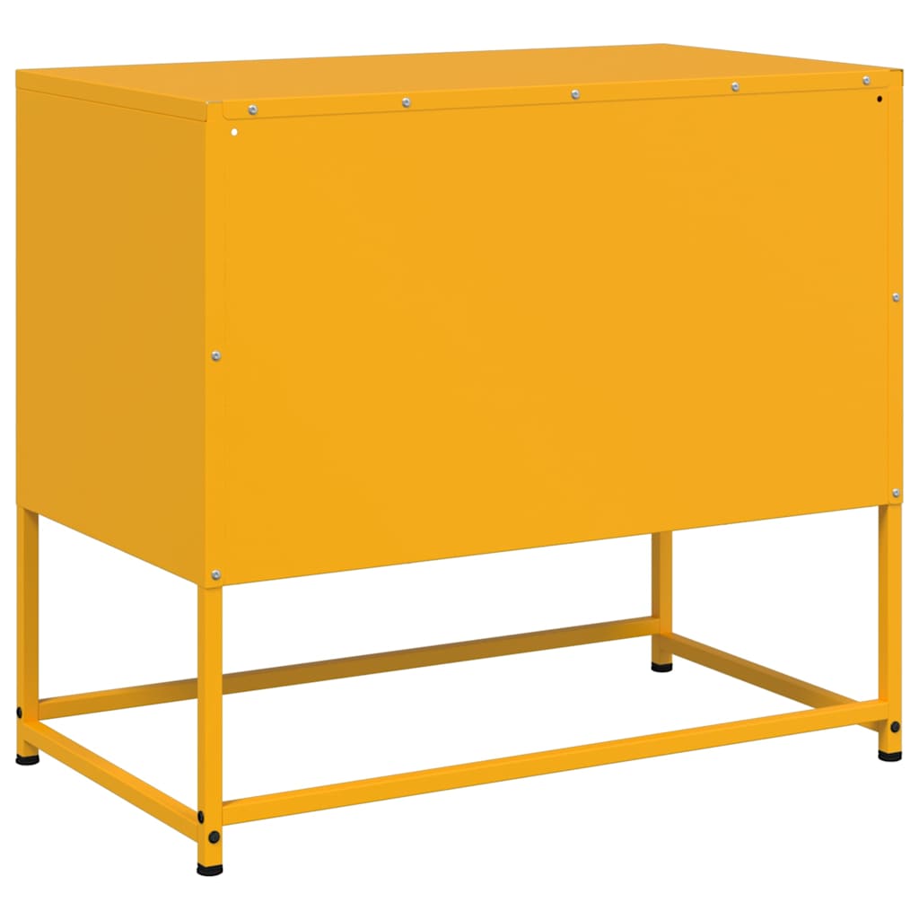 Έπιπλο Τηλεόρασης Μουσταρδί Κίτρινο 68x39x60,5 εκ. από Ατσάλι