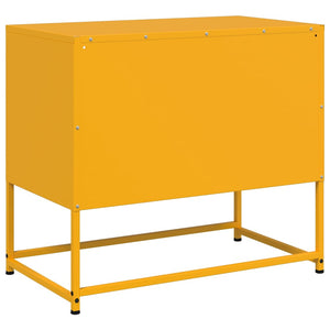 Έπιπλο Τηλεόρασης Μουσταρδί Κίτρινο 68x39x60,5 εκ. από Ατσάλι