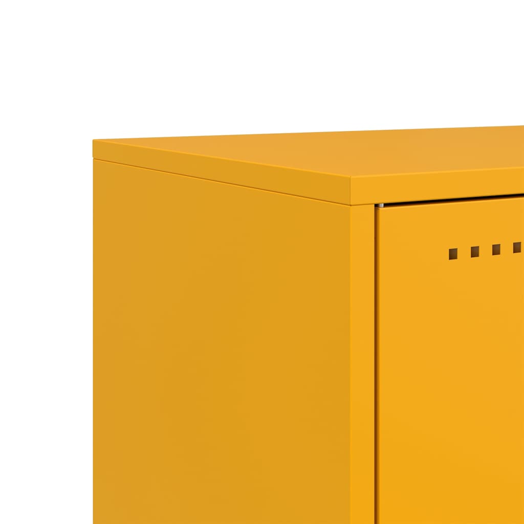 Έπιπλο Τηλεόρασης Μουσταρδί Κίτρινο 68x39x60,5 εκ. από Ατσάλι