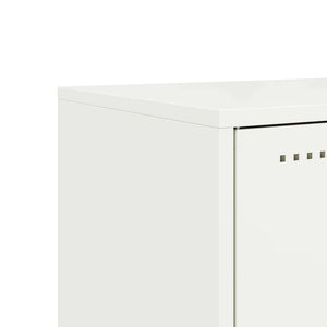Έπιπλο Τηλεόρασης Λευκό 68x39x60,5 εκ. από Χάλυβα