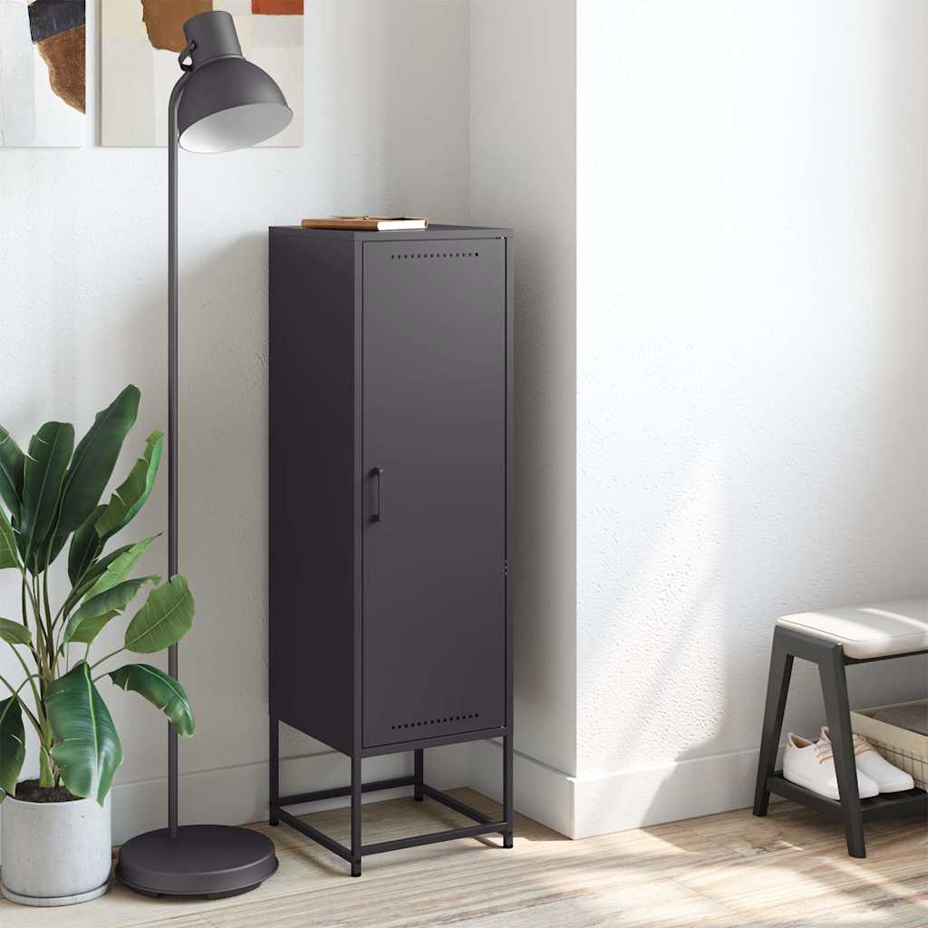 Μπουφές Μαύρος 36x39x123 εκ. από Ατσάλι - Pakobazaar
