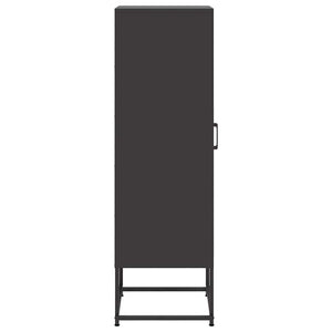 Μπουφές Μαύρος 36x39x123 εκ. από Ατσάλι - Pakobazaar