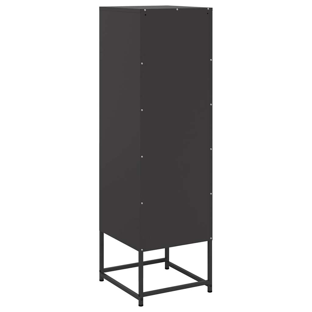 Μπουφές Μαύρος 36x39x123 εκ. από Ατσάλι - Pakobazaar