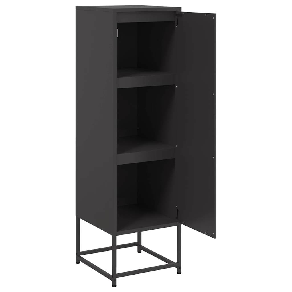 Μπουφές Μαύρος 36x39x123 εκ. από Ατσάλι - Pakobazaar