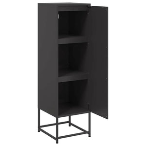 Μπουφές Μαύρος 36x39x123 εκ. από Ατσάλι - Pakobazaar