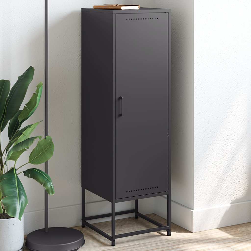 Μπουφές Μαύρος 36x39x123 εκ. από Ατσάλι - Pakobazaar