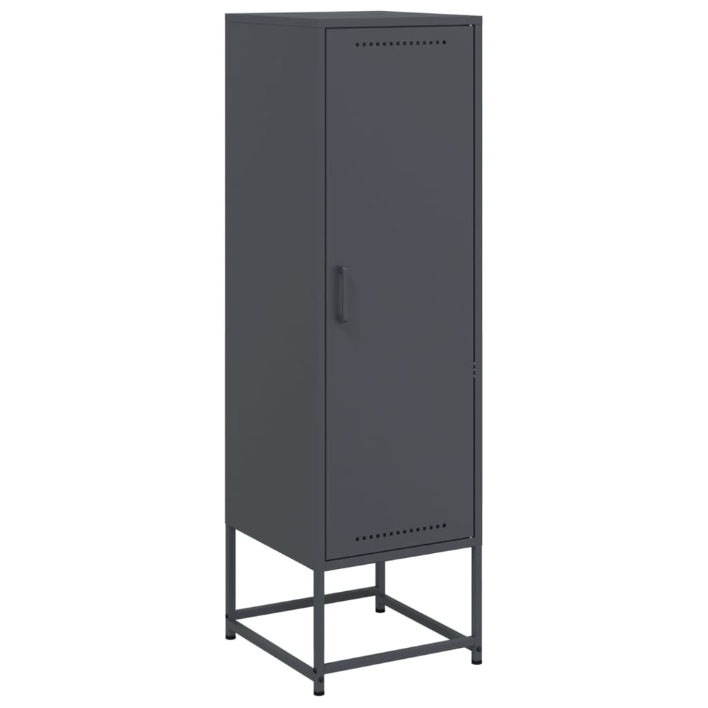 Ντουλάπι Ανθρακί 36x39x123 εκ. από Ατσάλι