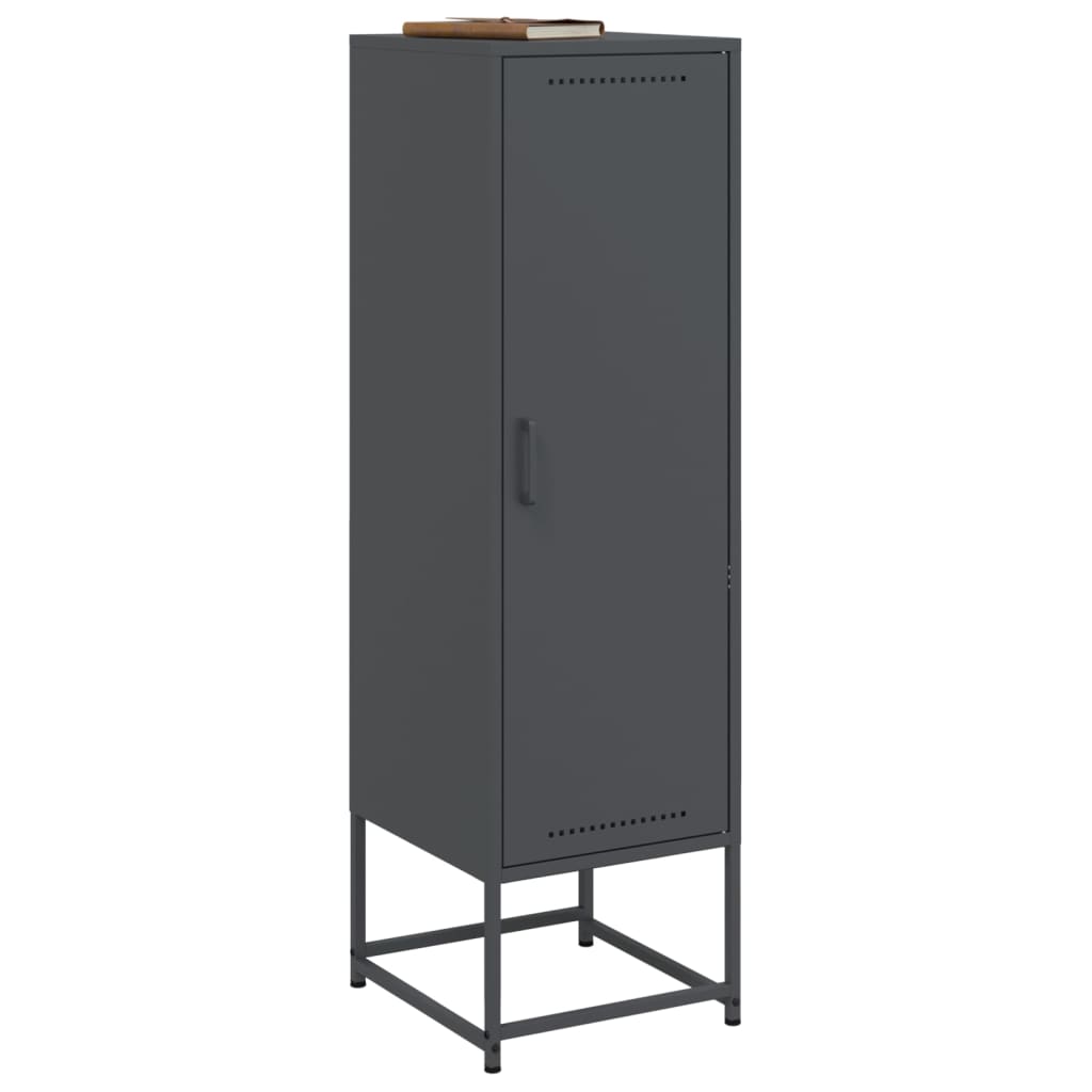 Ντουλάπι Ανθρακί 36x39x123 εκ. από Ατσάλι