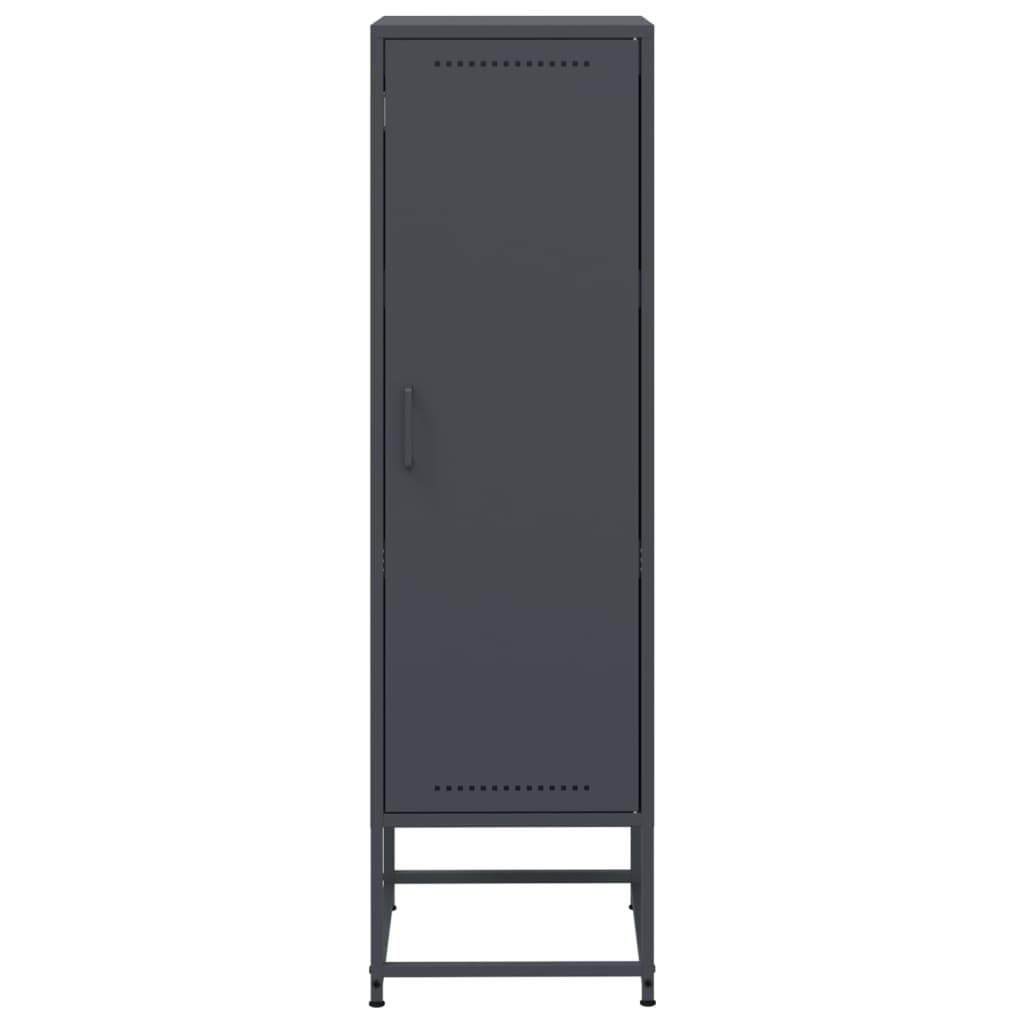 Ντουλάπι Ανθρακί 36x39x123 εκ. από Ατσάλι
