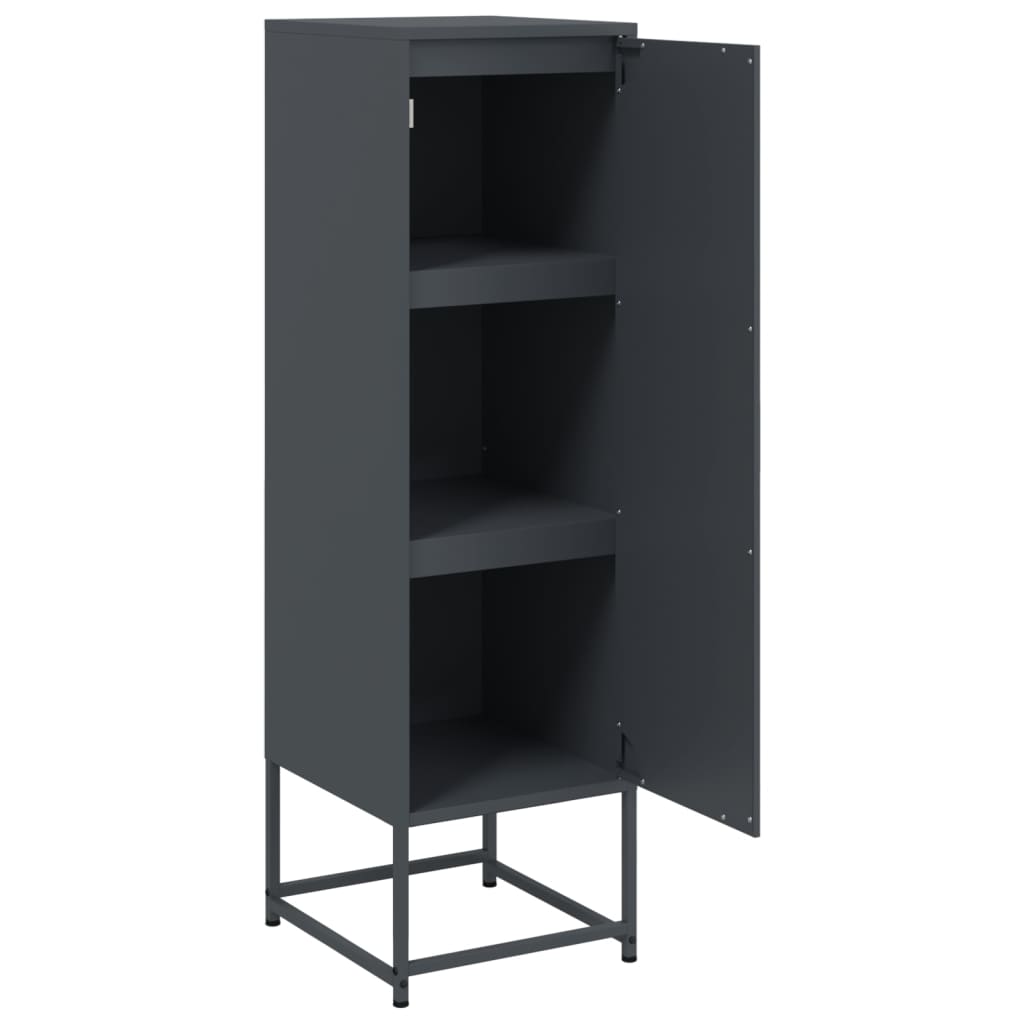 Ντουλάπι Ανθρακί 36x39x123 εκ. από Ατσάλι
