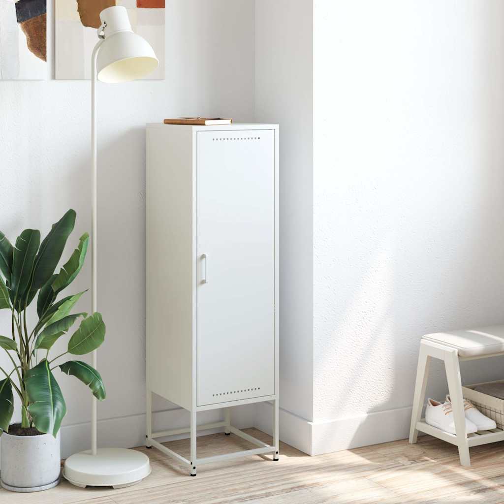Μπουφές Λευκός 36x39x123 εκ. από Ατσάλι - Pakobazaar