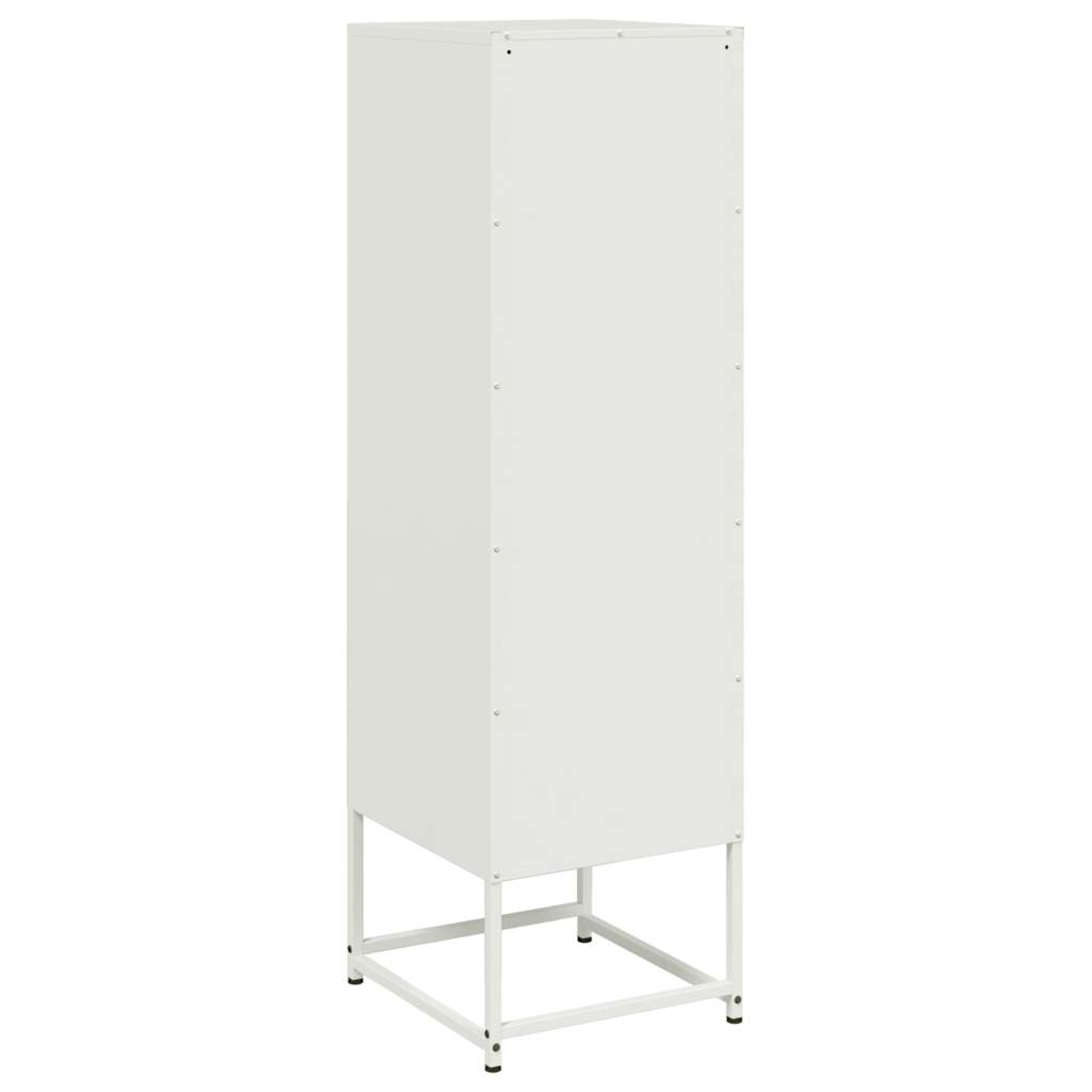 Μπουφές Λευκός 36x39x123 εκ. από Ατσάλι - Pakobazaar