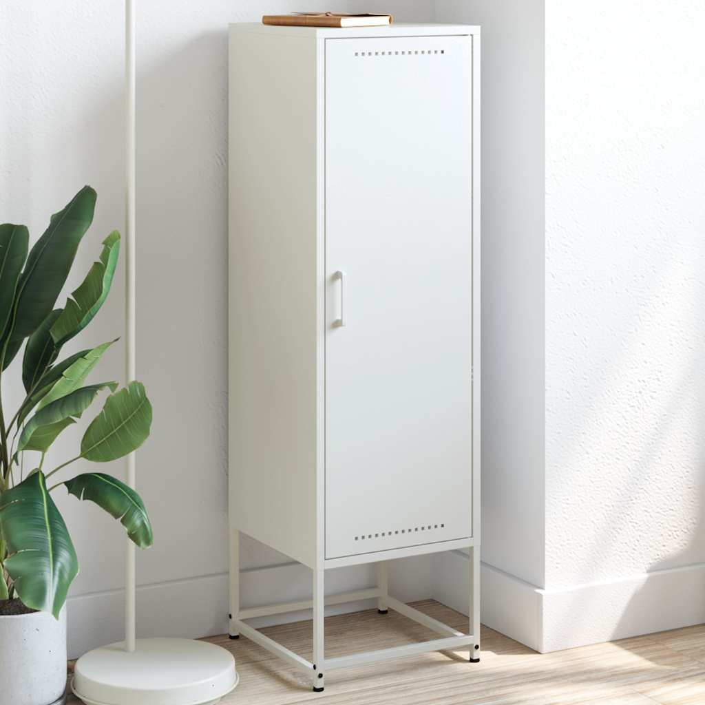 Μπουφές Λευκός 36x39x123 εκ. από Ατσάλι - Pakobazaar