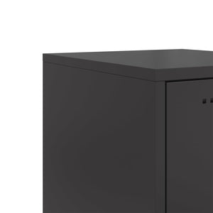 Ντουλάπι Μαύρο 36x39x107 εκ. από Ατσάλι