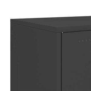 Μπουφές Μαύρος 100,5x39x107 εκ. Ατσάλινος