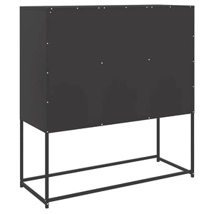 Μπουφές Μαύρος 100,5x39x107 εκ. Ατσάλινος
