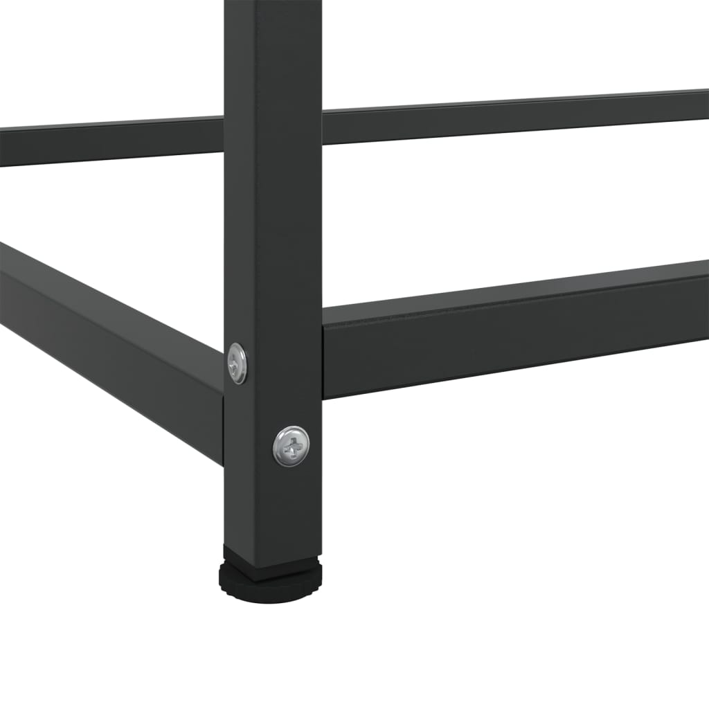 Μπουφές Μαύρος 100,5x39x107 εκ. Ατσάλινος