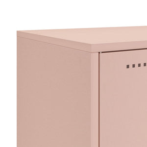 Ντουλάπι Ροζ 100,5x39x107 εκ. Ατσάλινος