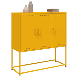 Μπουφές Μουσταρδί 100,5x39x107 εκ. από Ατσάλι - Pakobazaar