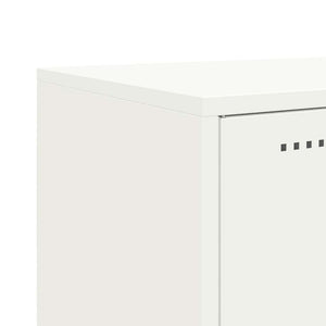 Ντουλάπι Λευκό 100,5x39x107 εκ. Ατσάλινος