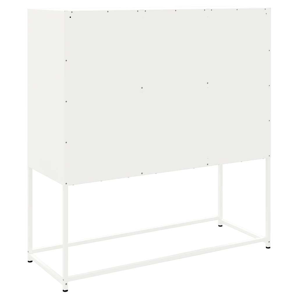 Ντουλάπι Λευκό 100,5x39x107 εκ. Ατσάλινος