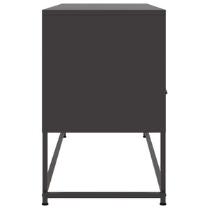 Έπιπλο Τηλεόρασης Μαύρο 100,5x39x60,5 εκ. Ατσάλινο - Pakobazaar