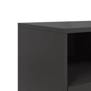Έπιπλο Τηλεόρασης Μαύρο 100,5x39x60,5 εκ. Ατσάλινο - Pakobazaar
