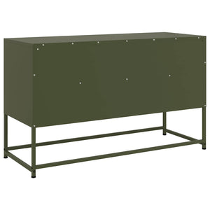 Έπιπλο Τηλεόρασης Πράσινο Λαδί 100,5x39x60,5 εκ. από Ατσάλι