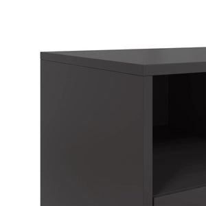 Έπιπλο Τηλεόρασης Μαύρο 68,5x39x60,5 εκ. Ατσάλινο