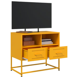 Έπιπλο Τηλεόρασης Μουσταρδί Κίτρινο 68x39x60,5 εκ. από Ατσάλι