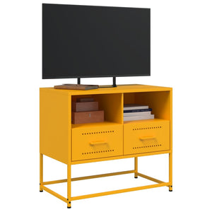 Έπιπλο Τηλεόρασης Μουσταρδί Κίτρινο 68x39x60,5 εκ. από Ατσάλι