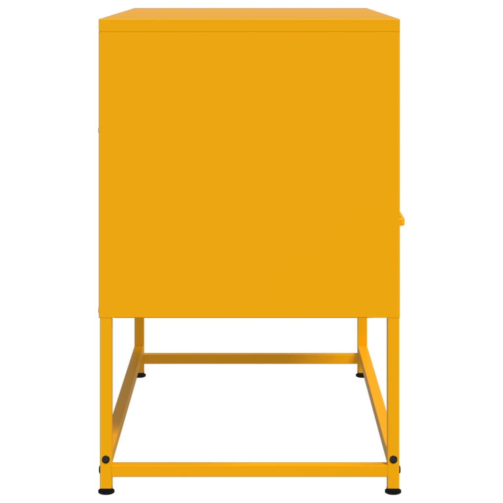 Έπιπλο Τηλεόρασης Μουσταρδί Κίτρινο 68x39x60,5 εκ. από Ατσάλι