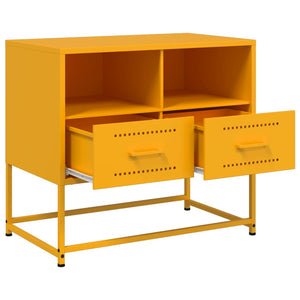 Έπιπλο Τηλεόρασης Μουσταρδί Κίτρινο 68x39x60,5 εκ. από Ατσάλι