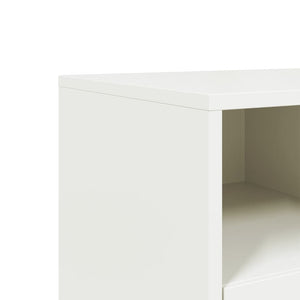 Έπιπλο Τηλεόρασης Λευκό 68x39x60,5 εκ. από Χάλυβα