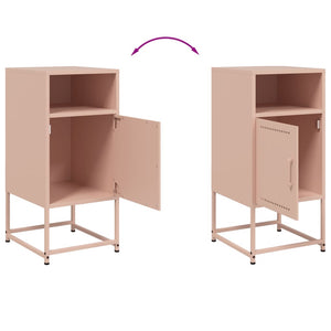 Κομοδίνο Ροζ 36x39x78 εκ. από Χάλυβα - Pakobazaar