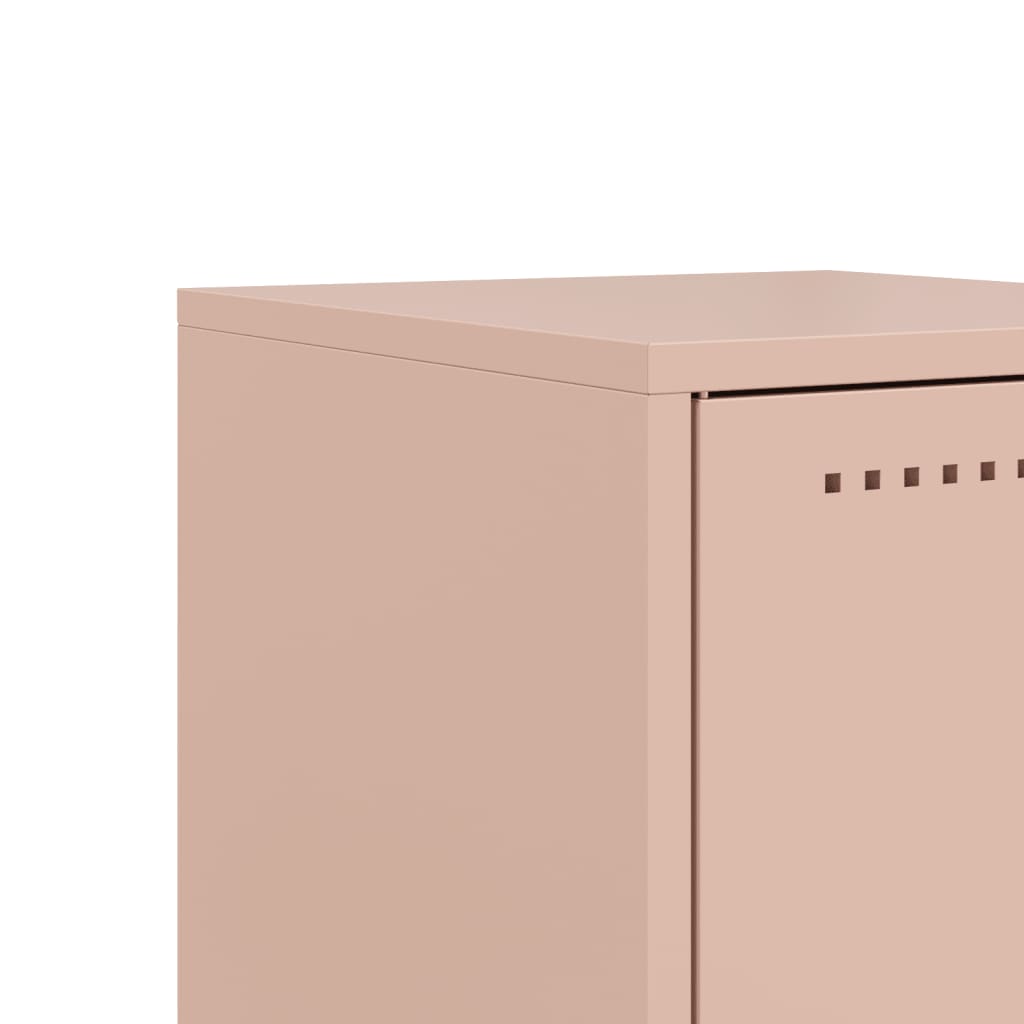 Κομοδίνο Ροζ 36x39x78 εκ. από Χάλυβα - Pakobazaar